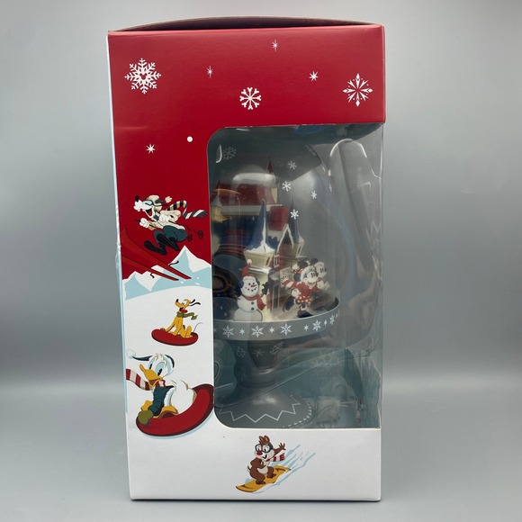 Disney Mickey Minnie Mouse‎ Winter Wonderland Light Up Figurine Dome Christmas - Picture 4 of 6